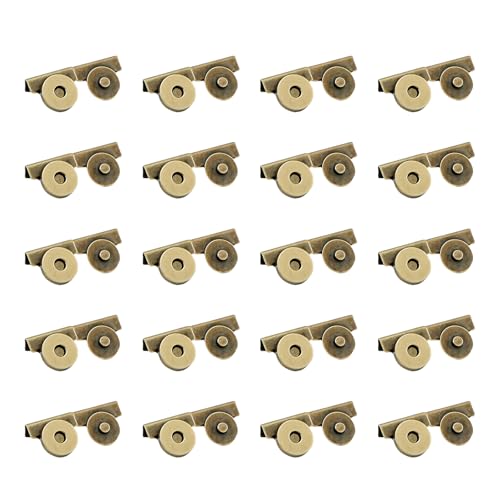 Fahoujs 20 Paare Magnetische Schnappknöpfe Schnappknöpfe Basteln von Fahoujs
