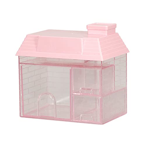 Fahoujs Clear Square House Storage Box Home Stifthalter Rack Supplies Accessoire Für Make Up Schminktisch Hautpflege Schreibwarenstaplierer Box Desktop von Fahoujs