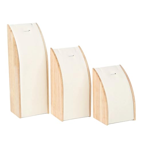 Fahoujs Elegant Robuste Massive Holz Halskette Display Ständer 3 Teile Gebogene Schmuck Lager Rack Hauszubehör Für Anhänger Arbeitsplatte Display Rack Fahoujs Elegant Robuste Massive Holz Halskette Display Ständer 3 Teile Gebogene Schmuck Lager Rack Hauszubehör Für Anhänger Arbeitsplatte Display Rack von Fahoujs
