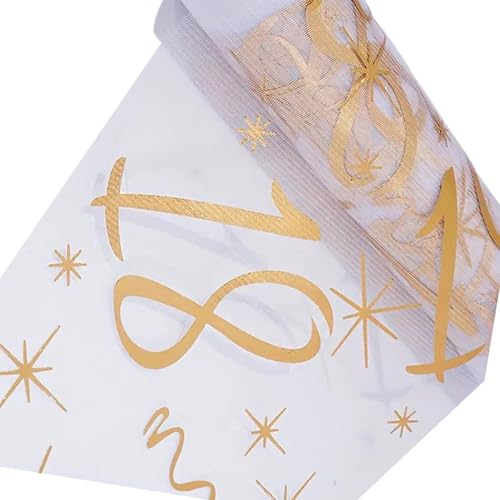 Fahoujs Luxurys Geburtstagstisch Runner Elegantes Goldengeschnittene Dekoration Für Jubiläumsfeier Erwachsene Meilensteine Partys Wiederverwendbarer Polyester Tischdekoration Fahoujs Luxurys Geburtstagstisch Runner Elegantes Goldengeschnittene Dekoration Für Jubiläumsfeier Erwachsene Meilensteine Partys Wiederverwendbarer Polyester Tischdekoration von Fahoujs
