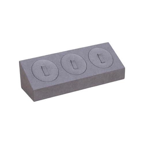 Fahoujs Mikrofaser Display Rack Mehrzweck 3 Schlitzschmuckständer Für Ringe Ohrringe Und Anhänger In Weichen Mikrofasermaterialien von Fahoujs