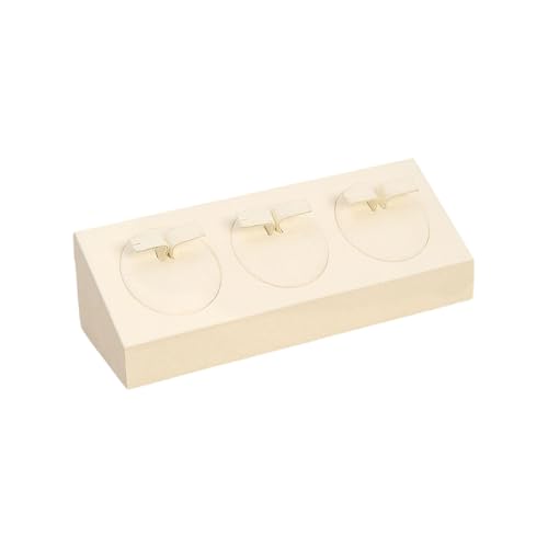 Fahoujs Mikrofaser Display Rack Mehrzweck 3 Schlitzschmuckständer Für Ringe Ohrringe Und Anhänger In Weichen Mikrofasermaterialien von Fahoujs