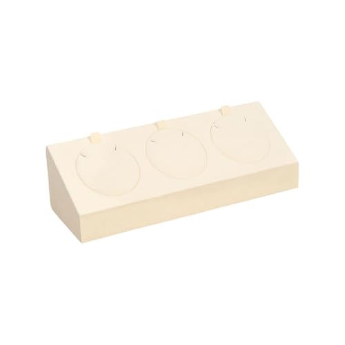 Fahoujs Mikrofaser Display Rack Mehrzweck 3 Schlitzschmuckständer Für Ringe Ohrringe Und Anhänger In Weichen Mikrofasermaterialien von Fahoujs