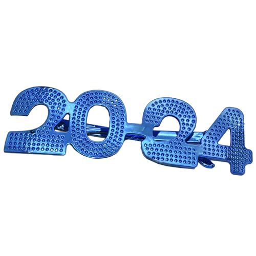 Fahoujs Neujahrskostüm-Zubehör, 3D-Partybrille, perfekt für Karneval, Abschlussfeier, Party, Sonnenbrille, Fotostudio-Dekorationen, Neuheit, Sonnenbrille, Brillen, Partyzubehör, festliche Brillen von Fahoujs