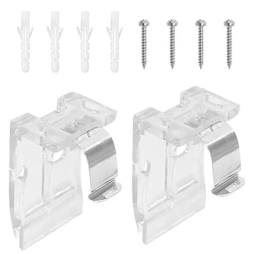 Fahoujs Schnurlose Schattenklammern Mit Metallclip Für 25 Mm Schnurlose Faltenschatten Vorhang 10/20 PCS Blinds Headrail Holder Clip Fahoujs Schnurlose Schattenklammern Mit Metallclip Für 25 Mm Schnurlose Faltenschatten Vorhang 10/20 PCS Blinds Headrail Holder Clip von Fahoujs