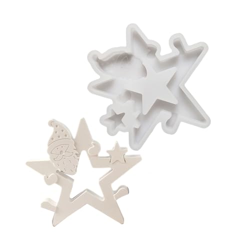 Home Dekoration Silikonform Stern Santa Figur Ornament Schimmel Weihnachtszugriff Home Dekoration Silikonform Stern Santa Figur Ornament Schimmel Weihnachtszugriff von Fahoujs