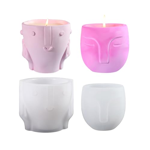 Innovative Silikonblütenvase Formen Gesichtsform Flexible Ornament Formen Innovative Silikonblütenvase Formen Gesichtsform Flexible Ornament Formen von Fahoujs