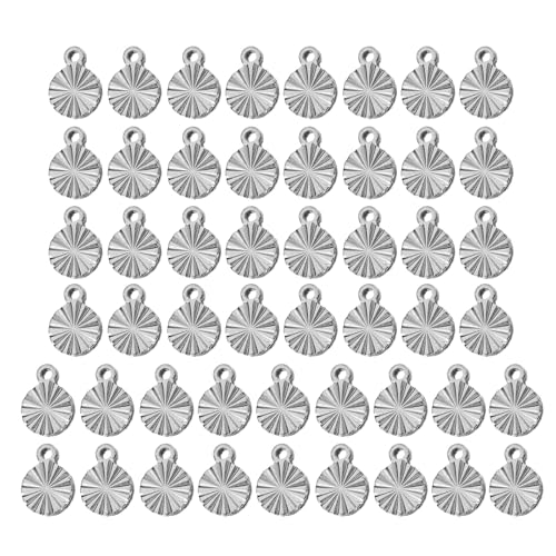 Packung Von 50 Edelstahlanhängen Für Halskettenarmbandschmuckbauteile Mode Handgefertigte Accessoires Packung Von 50 Edelstahlanhängen Für Halskettenarmbandschmuckbauteile Mode Handgefertigte Accessoires von Fahoujs
