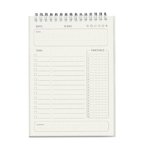 Täglicher Planer Weekly Planer Weekly Journal Notebook Checkliste Notebook Spulenbindung Daily Planer Doppel Seite Verwendung Täglicher Planer Weekly Planer Weekly Journal Notebook Checkliste Notebook Spulenbindung Daily Planer Doppel Seite Verwendung von Fahoujs