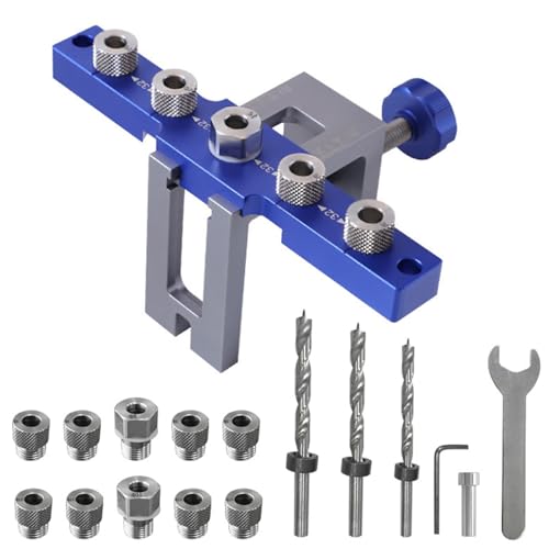 Taschenloch Jigs Kits Für Gerade Löcher 6/8/10 Mm Taschenloch Holzdübel Bohrvorlagen Einstellbarer Bohrer Einstellen von Fahoujs