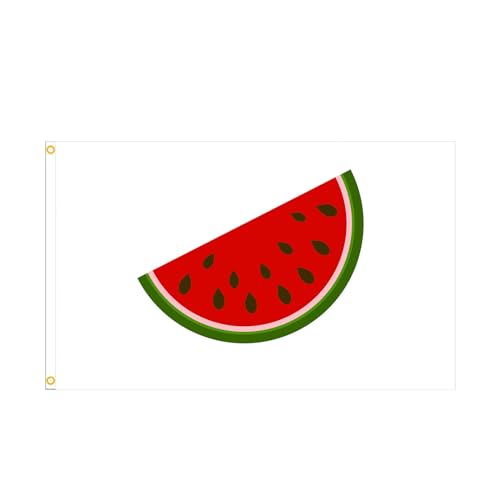 Wassermelonen-Qualität, Obstdekoration für den Außenbereich, mit starken Metallösen, farbecht, Outdoor-Flaggen, Wassermelone von Fahoujs