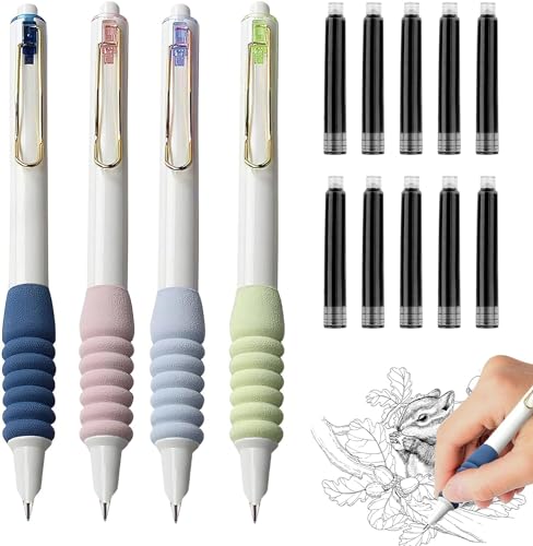 FainFun Einziehbarer Füllfederhalter 4 Stück, Füller mit Einziehbarer Feder, Retractable Fountain Pen, Einziehbare Füllfederhalter FainFun Einziehbarer Füllfederhalter 4 Stück, Füller mit Einziehbarer Feder, Retractable Fountain Pen, Einziehbare Füllfederhalter von FainFun