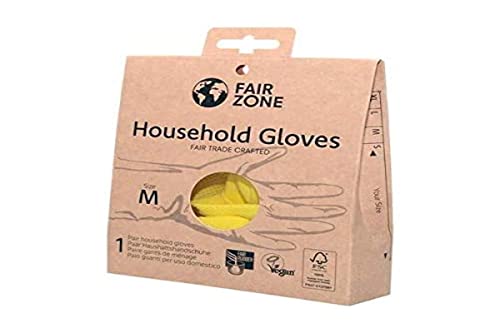 Fair Squared Haushaltshandschuhe aus 100% Naturlatex, FSC, Paar, L, Schwarz, Einheitsgröße von Fair Squared