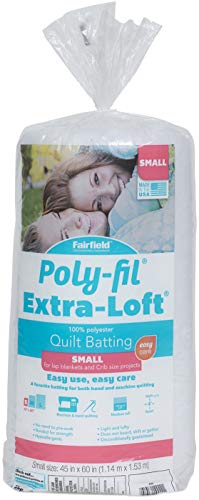Fairfield Extra-Loft Bonded Polyester Batting-Crib Size 45 x 60-inch, Other, Multicoloured, 17.24 x 20.41 x 50.89 cm von Fairfield