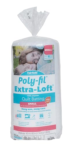 Fairfield Extra-Loft Bonded Polyester Batting-Crib Size 45 x 60-inch, Other, Multicoloured, 17.24 x 20.41 x 50.89 cm von Fairfield