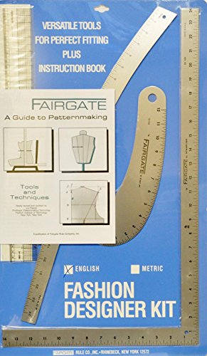 Fairgate Fashion Designer Lineal Kit – Teil # 15–102 (Zoll) Hergestellt in Den USA von Fairgate Rulers USA