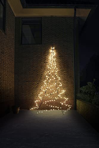 Fairybell LED-Wandbaum für draußen (4 Meter - 240 LEDs, Warmweiss) von Fairybell
