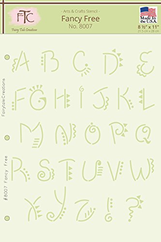 Fairytale Creations Fancy Free Alphabet Stencil, 8.5 L x 11 H by Fairytale Creations von Fairytale Creations