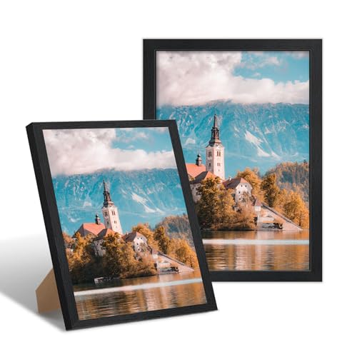 2 Pack Bilderrahmen a4 Schwarz, 20x30cm Holz Fotorahmen,MDF Holz Rahmen, Posterrahmen mit Acrylglas, Bilderrahmen für Fotos, Zertifikate und Poster, für Wandmontage oder Tischgerät 2 Pack Bilderrahmen a4 Schwarz, 20x30cm Holz Fotorahmen,MDF Holz Rahmen, Posterrahmen mit Acrylglas, Bilderrahmen für Fotos, Zertifikate und Poster, für Wandmontage oder Tischgerät von FajerminArt