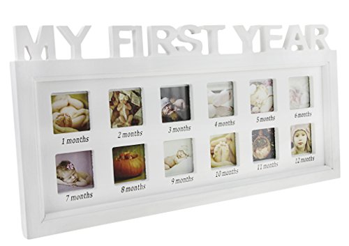 Baby Bilderrahmen Kinder Fotorahmen "My First Year" 12 Fotos mit Fotorahmen Feierlichkeiten Große Erinnerung Baby Geburtsgeschenk für ersten Jahrestag Taufen Geburtstage Baby Bilderrahmen Kinder Fotorahmen "My First Year" 12 Fotos mit Fotorahmen Feierlichkeiten Große Erinnerung Baby Geburtsgeschenk für ersten Jahrestag Taufen Geburtstage von FakeFace