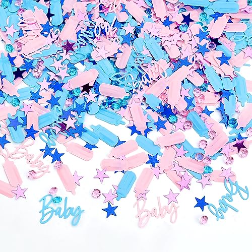 Baby Shower Konfetti Party Tischdekoration 30 g Rosa Mädchen und blauer Junge Konfetti Flaschen Diamanten Sterne Gender Reveal Konfetti Party Dekoration für Kinder Geburtstag Baby Shower Party Baby Shower Konfetti Party Tischdekoration 30 g Rosa Mädchen und blauer Junge Konfetti Flaschen Diamanten Sterne Gender Reveal Konfetti Party Dekoration für Kinder Geburtstag Baby Shower Party von Falafoty