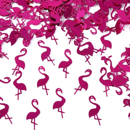 Hawaii Party Konfetti, 30g Sommer Flamingo Ananas Tischkonfetti, Tropische Konfetti Hawaii Party Dekoration, Glitzer Konfetti für Tropische Sommer Strand Hochzeit Thema Party Zubehör (Rosa) von Falafoty