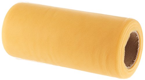 Falk Tüll, feinmaschig, 15,2 cm breit, 22,7 m, Goldfarben von Falk