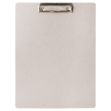 10 x Falken Klemmbrett PURE Raw - A4 Vegan grau. von Falken