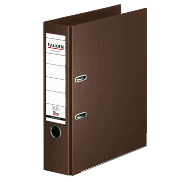 Falken Ordner Chromocolor A4 PP 80mm braun von Falken