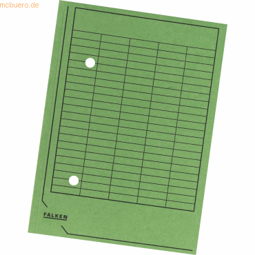 Falken Umlaufmappe A4 Karton 250g/qm grün von Falken