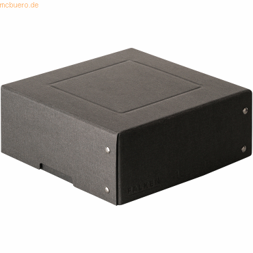 5 x Falken PURE Box Black 200x200mm 85mm Füllhöhe schwarz von Falken