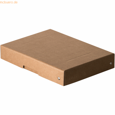 5 x Falken PURE Box Nature A5 40mm Füllhöhe braun von Falken