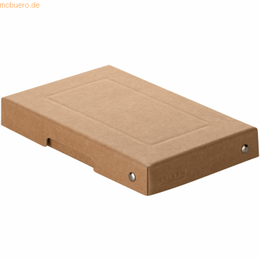 5 x Falken PURE Box Nature A6 25mm Füllhöhe braun von Falken