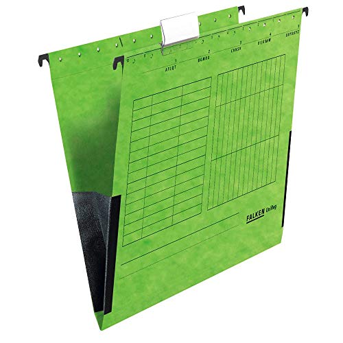 2x 25 FALKEN Hängetaschen UNIREG/grün/DIN A4 / 230 g/m² von FALKEN