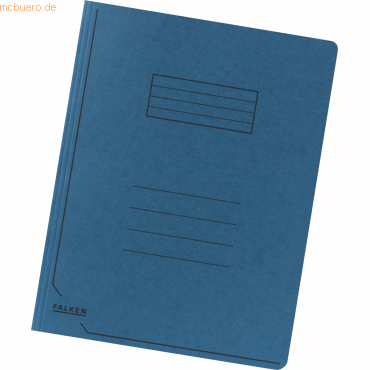 Falken Einschlagmappe A4 Karton 320g/qm mit 3 Klappen blau Falken Einschlagmappe A4 Karton 320g/qm mit 3 Klappen blau von Falken