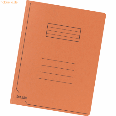 25 x Falken Einschlagmappe A4 Karton 320g/qm mit 3 Klappen orange 25 x Falken Einschlagmappe A4 Karton 320g/qm mit 3 Klappen orange von Falken