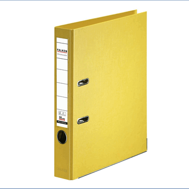 Falken Ordner Chromocolor A4 PP 50mm gelb von Falken