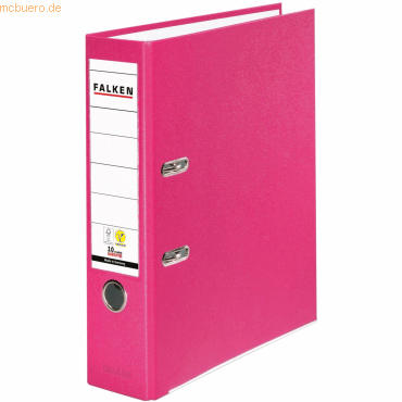 Falken Ordner PP-Color A4 80mm vegan pink von Falken