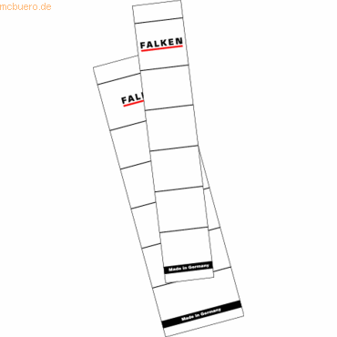 Falken Ordnerrückenschilder 54x190mm Karton weiß VE=10 Stück von Falken