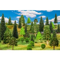 25 Mischwaldbäume, sortiert von Faller