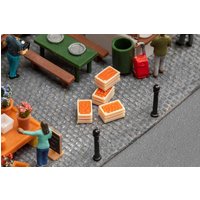 4 Marktkisten mit Gemüse 4 Marktkisten mit Gemüse von Faller