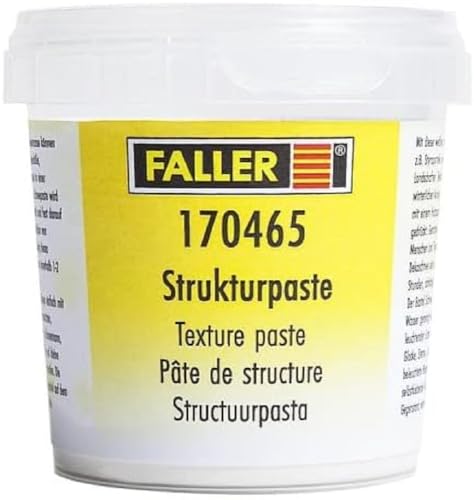 Faller 170465 78 131 - Strukturpaste, Zubehör für die Modelleisenbahn, Modellbau, 200 g von FALLER