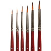 Pinsel-Set, Rundpinsel mit brauner Spitze Pinsel-Set, Rundpinsel mit brauner Spitze von Faller