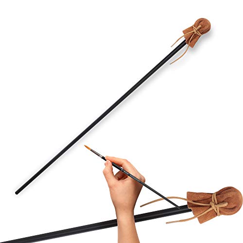 Mahl Stab zum Stehen von Malerhand, 84 cm lang, Aluminiumstab mit Kunstleder, Künstlermalerei, Handauflage Werkzeug Mahl Stab zum Stehen von Malerhand, 84 cm lang, Aluminiumstab mit Kunstleder, Künstlermalerei, Handauflage Werkzeug von Falling in Art