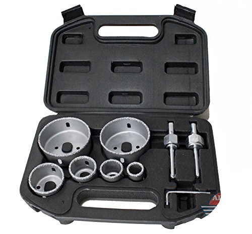 Lochbohrer Steinbohrer Dosenbohrer Bohrkrone Keramik Set 8tlg. (FT470) von Falon-Tech