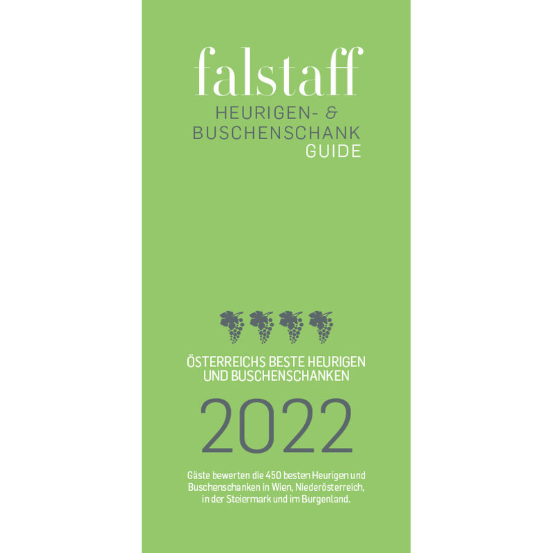 Heurigenguide 2022, Gebunden von Falstaff, Wien