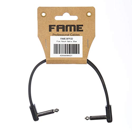 Fame Flat Patch Cable Black 20 cm Fame Flat Patch Cable Black 20 cm von Fame