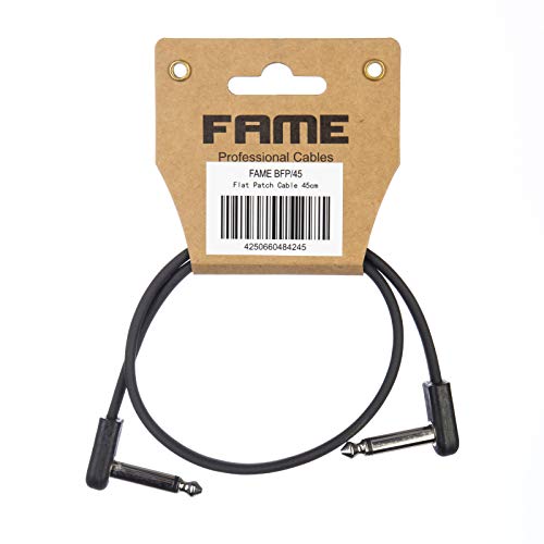 Fame Flat Patch Cable Black 45 cm Fame Flat Patch Cable Black 45 cm von Fame