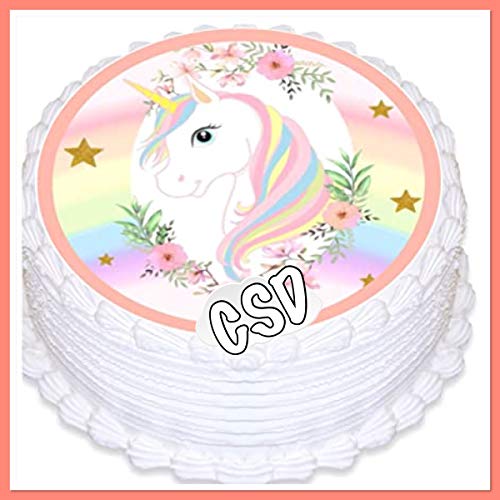 Tortenaufleger Geburtstag Einhorn 08, Zuckerpapier, Tortenbild, Geburtstag Tortenaufleger Geburtstag Einhorn 08, Zuckerpapier, Tortenbild, Geburtstag von CSD