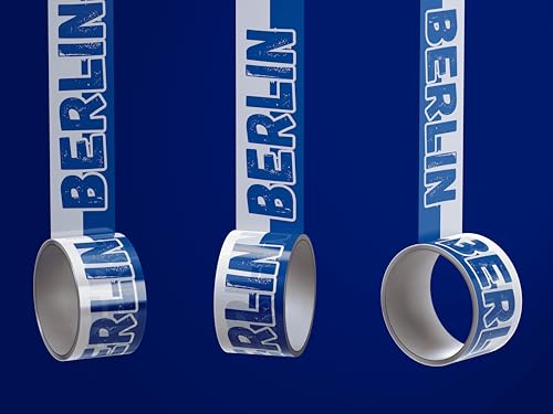 Berlin Klebeband/Fußball Fanartikel/PVC-Klebebandrolle - neu - 50 mm x 60 m - wetterfest Berlin Klebeband/Fußball Fanartikel/PVC-Klebebandrolle - neu - 50 mm x 60 m - wetterfest von Fan-Kultur Xperience